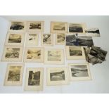 A collection of 30 black and white vintage photographs of mountainous regions including Ben