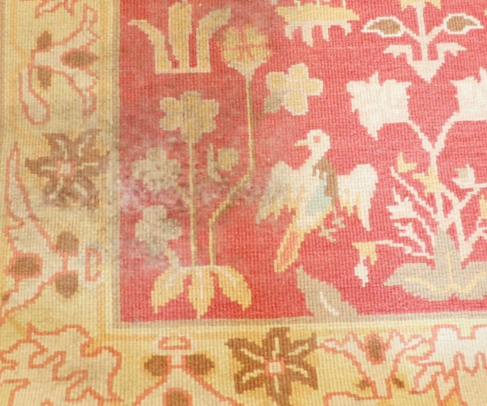 A Turkish style runner with floral design on coral ground, 271 x 93cm - Image 2 of 4