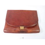 A Bridge vintage leather document bag