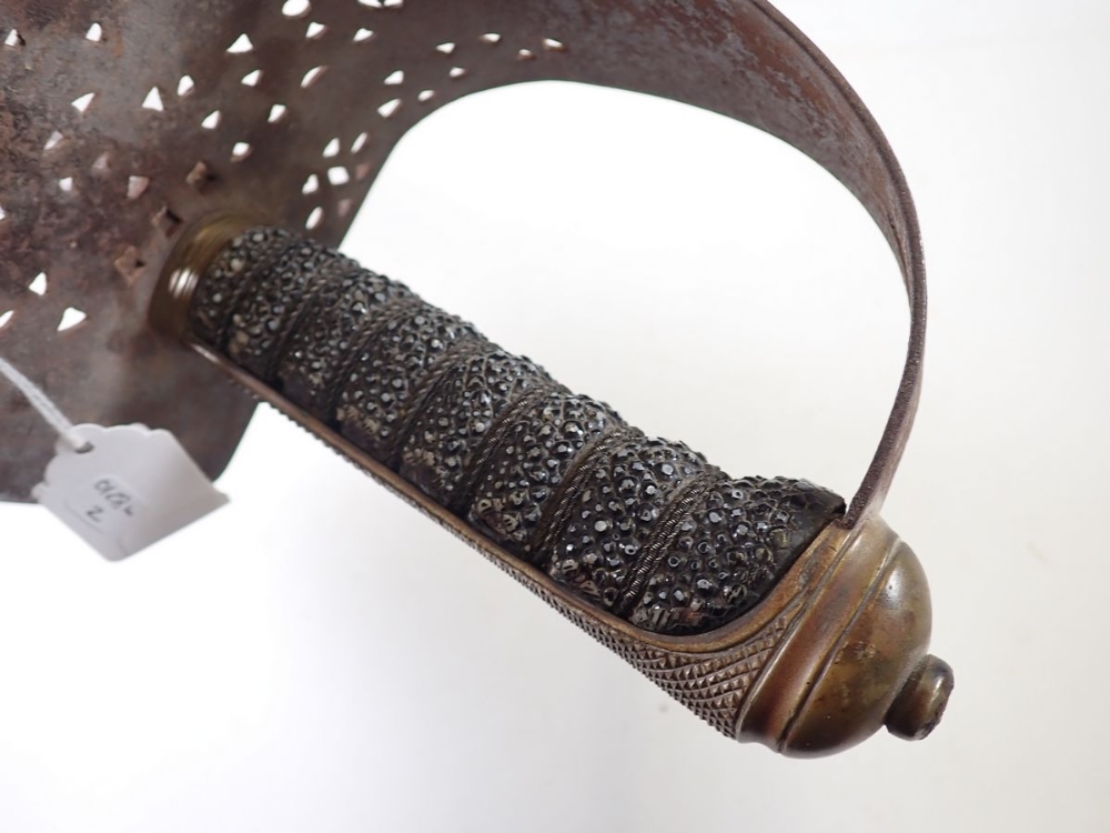 A 19th century cavalry sword with shagreen handle and pierced hilt - Image 5 of 8