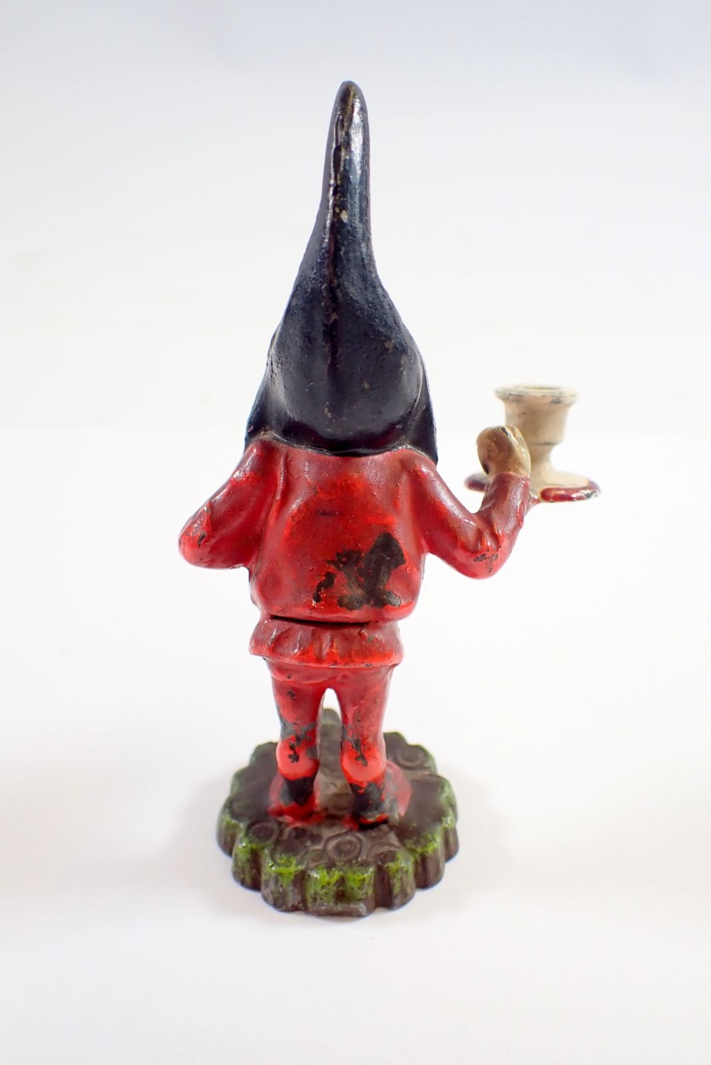 A cast metal and painted miniature figure of a dwarf, 9cm - Image 3 of 3