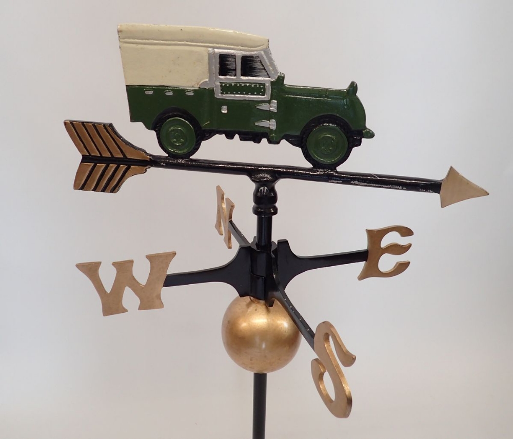 A weather vane featuring a Land Rover - Bild 2 aus 3