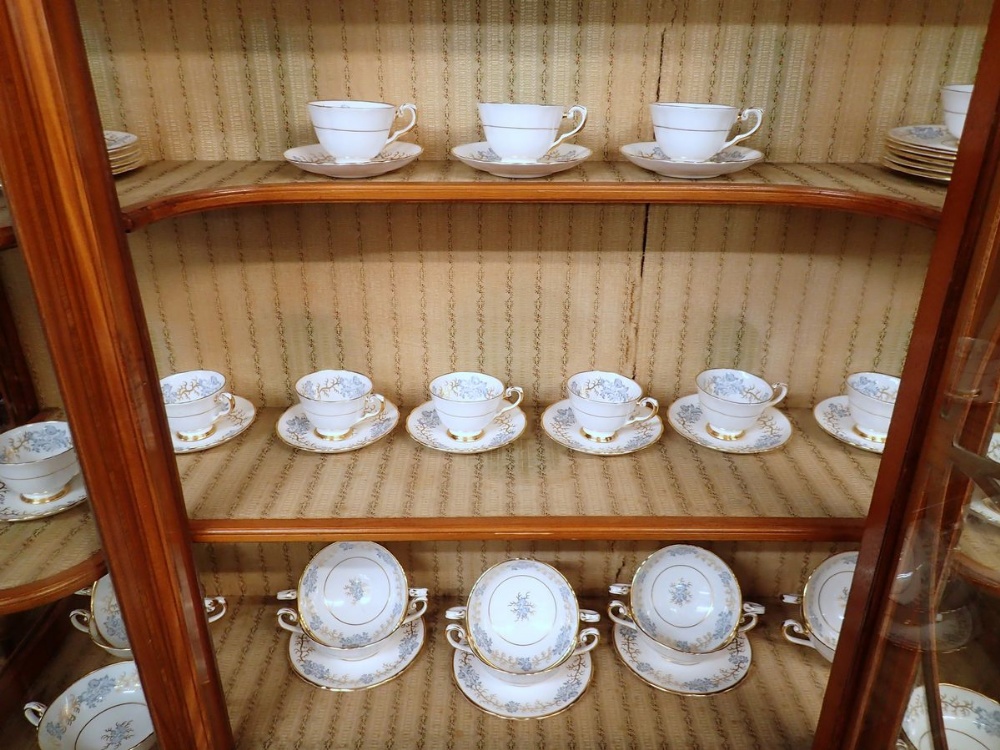 A Tuscan Avondale set of eleven coffee cups and saucers, jug and milk plus twelve soup bowls and - Image 2 of 4