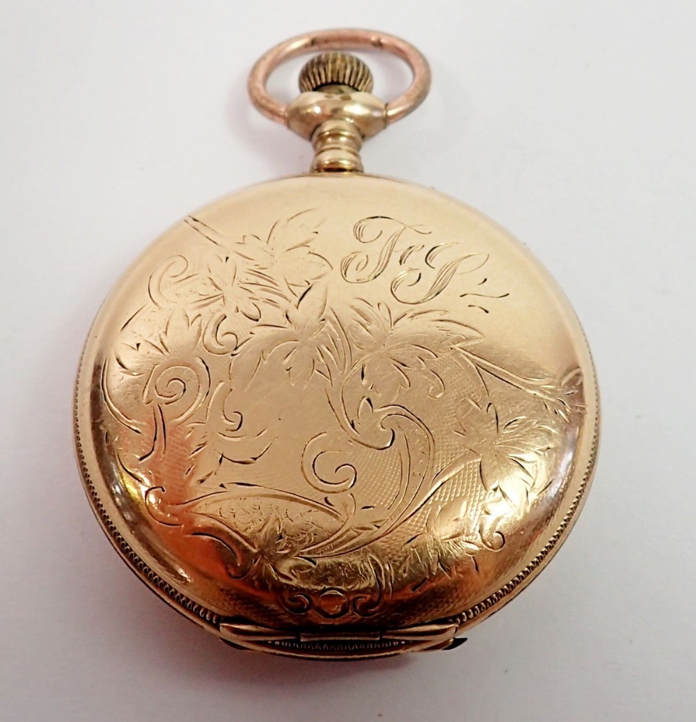 A 19th century Waltham gold filled 'Cashier' full hunter pocket watch - Image 2 of 4