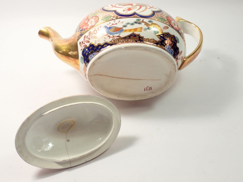A fine early 19th century Spode tea and coffee service in the London shape, pattern No. 1291 painted - Bild 7 aus 18