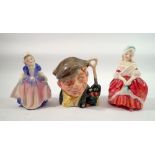 Two Doulton figures - Dinky Do HN1678 and Peggy HN2036 and a Toby jug The Gardener D6634