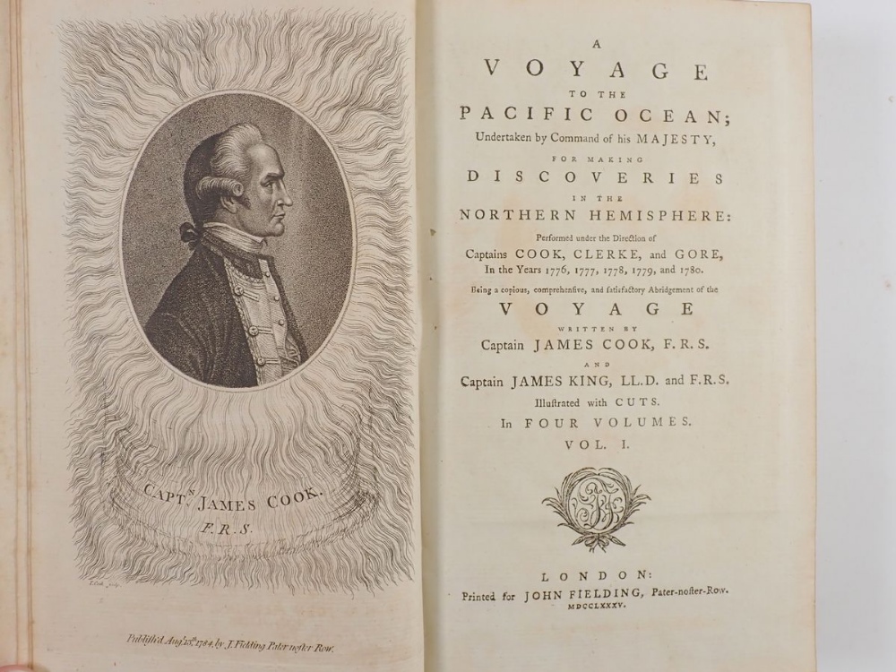 A Voyage to the Pacific Ocean by Captain James Cook published 1784, Vols 1 & 3 - Bild 2 aus 6