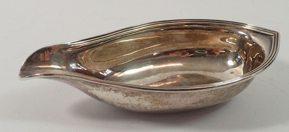 A George III silver pap boat, London 1804 by Henry Nutting or Hannah Northcote, 62g