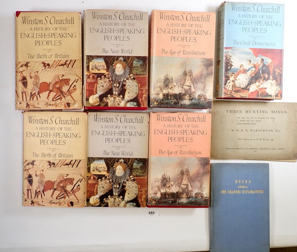 Seven volumes of Winston Churchill plus others