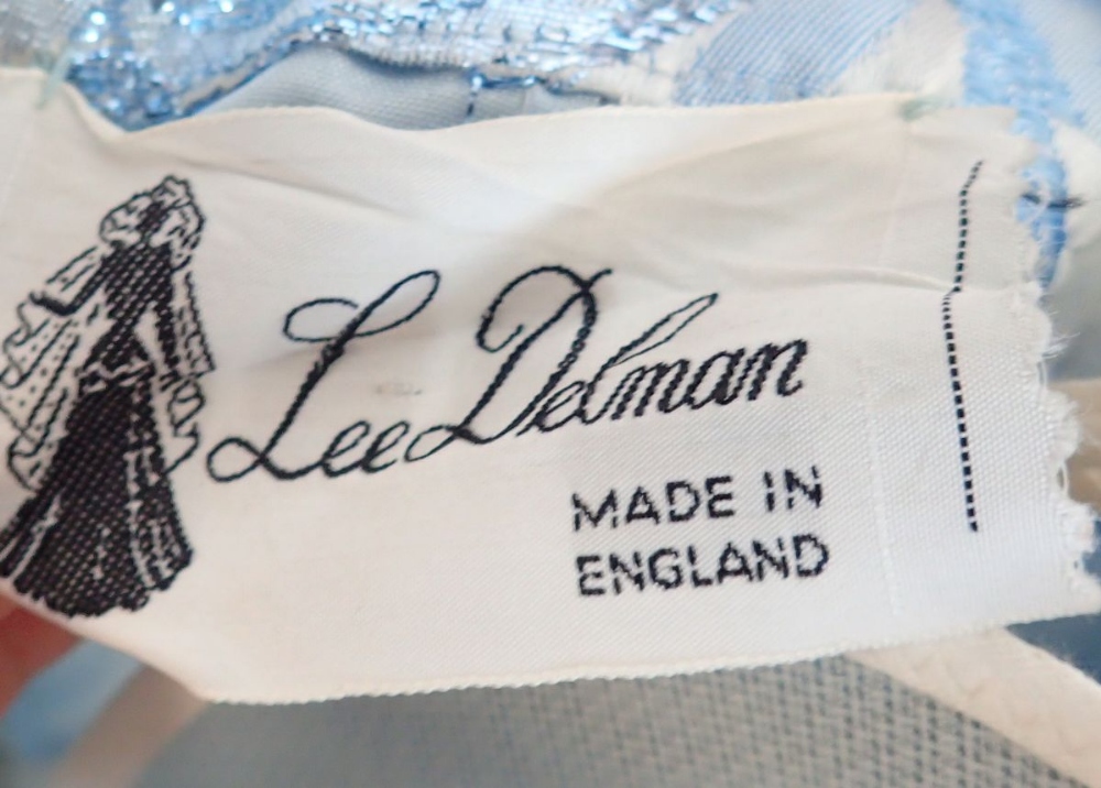 A vintage Lee Delman teal ball gown dress - Image 2 of 2