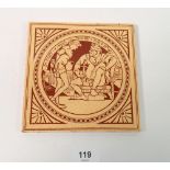 A Minton tile printed Shakespeare's Henry IV