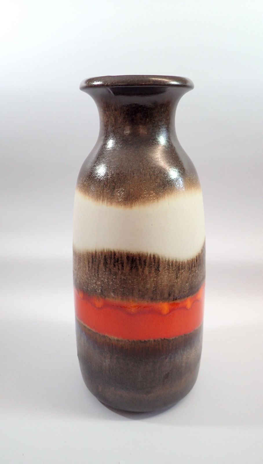 A 1960's West German 'Lava' vase, Schuerich-Keramik 293-42, 42cm tall