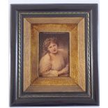 A Victorian Christoleon of a lady, 13.5 x 9.5cm
