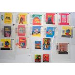 A collection of 1970's and 1980's bubble gum wrappers (29) including Beatles, James Bond, Star