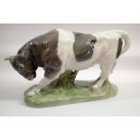 A Copenhagen large group of bull, No 1195 by Knud Kyhn, 37cm wide