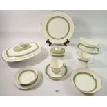 A Royal Rondelay dinner service comprising eight dinner plates, meat plate, eight dessert plates,