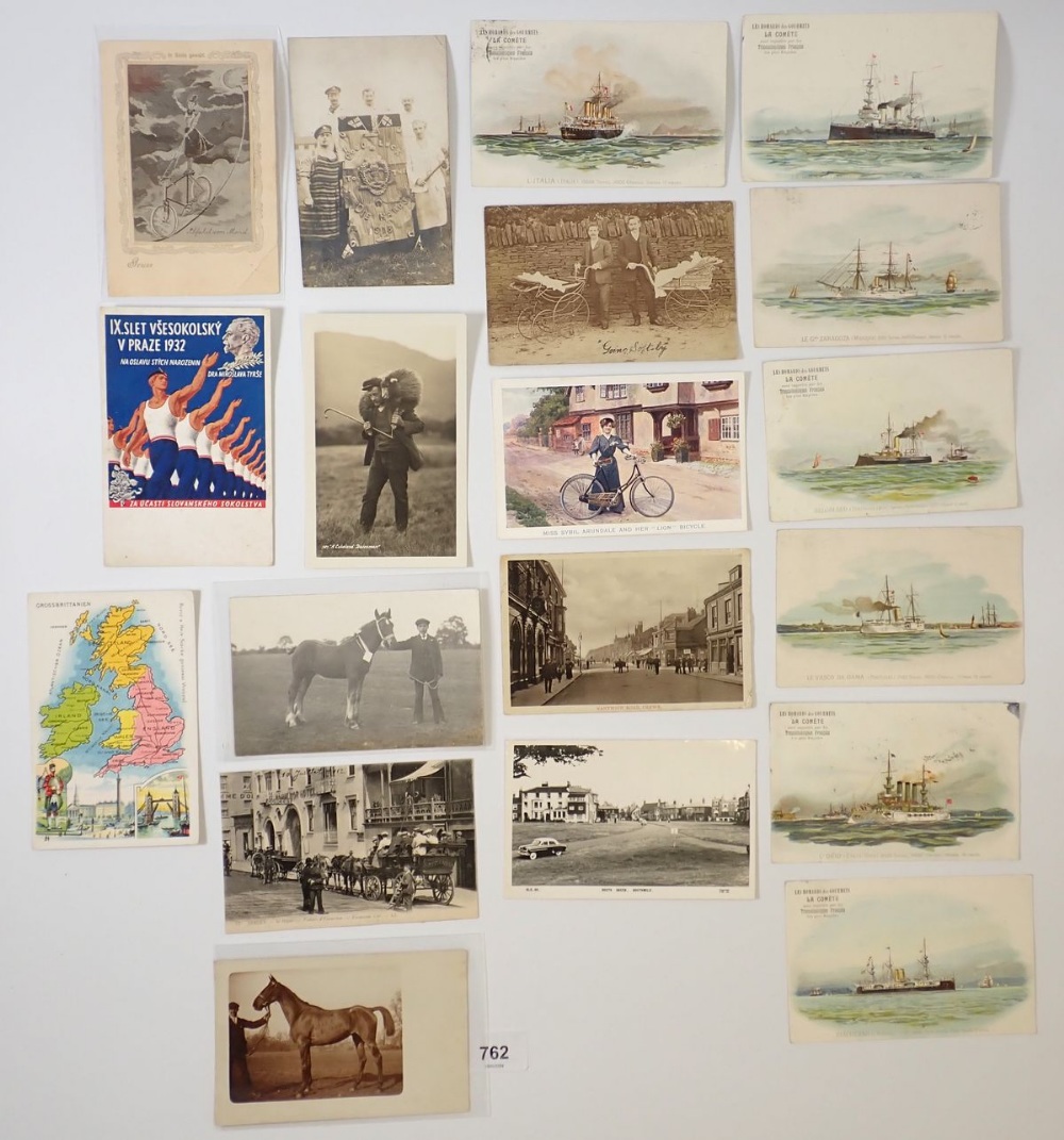 A collection of thirty five miscellaneous postcards inlcuding Boar War, Warships, Berlin Olympics - Image 2 of 2