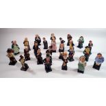 A collection of twenty four Royal Doulton Dickens miniature figures