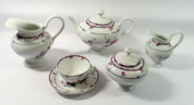 A Limoges L Barnardaud & Co tea service comprising ten cups and saucers, teapot, two jugs and sugar