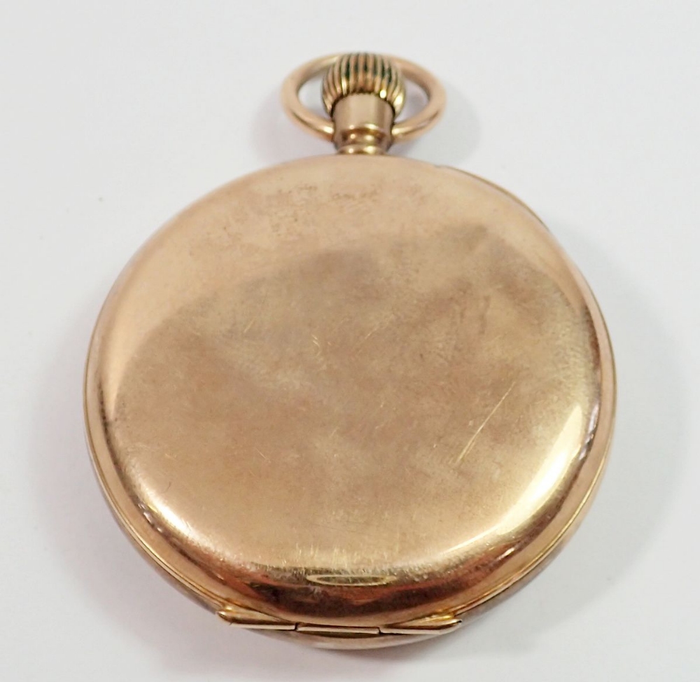 A 9 carat gold Waltham pocket watch with seconds dial - Image 4 of 4