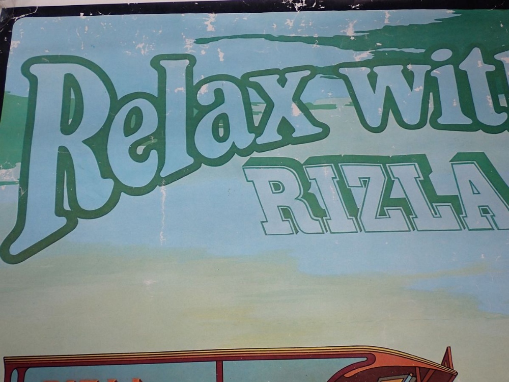 A 1974 Relax with Rizla poster together with a 1975 Oakleys Geniune Ales poster, both 86 x 60cm - Image 10 of 11