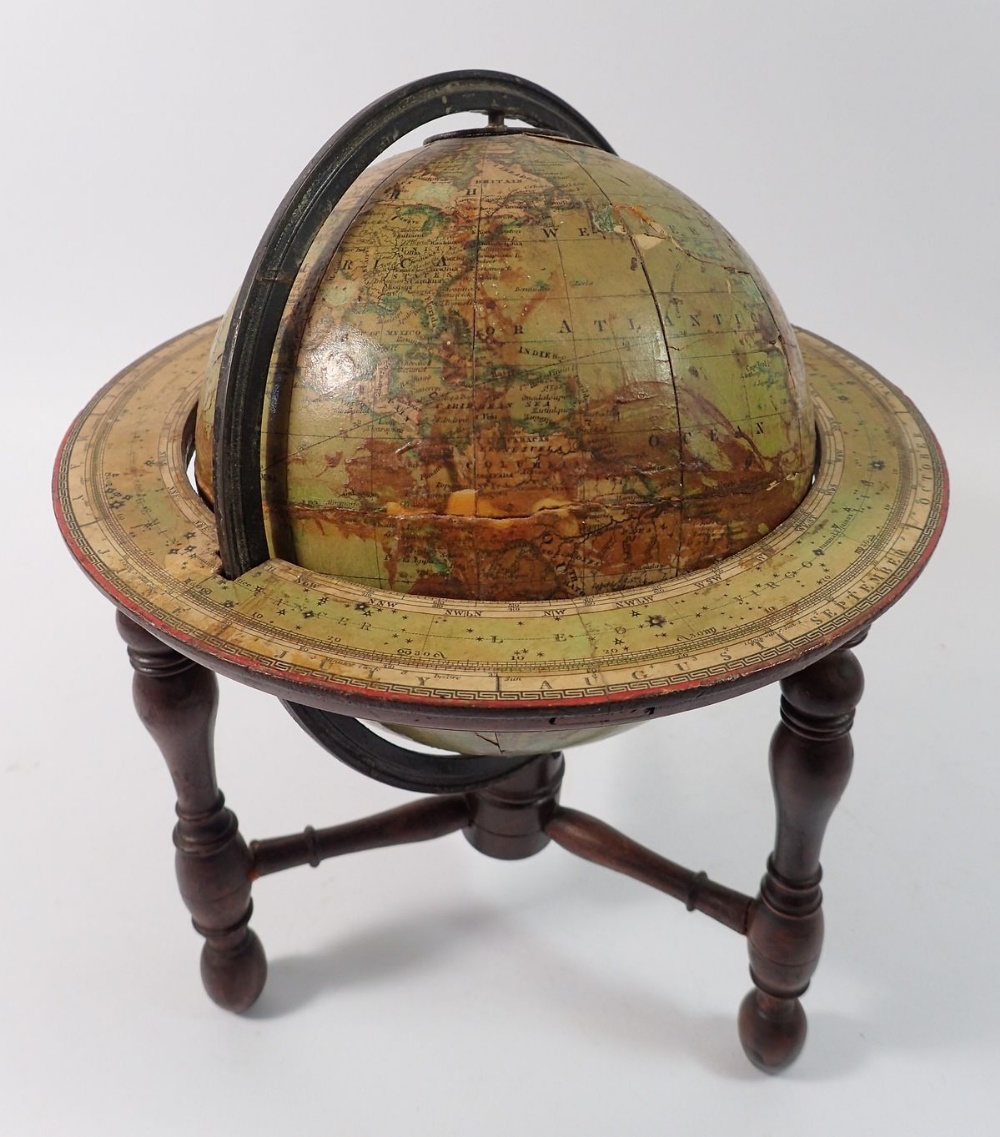 A Newtons new and improved terrestrial 5" globe containing the latest discoveries 1838 with outer - Bild 2 aus 10