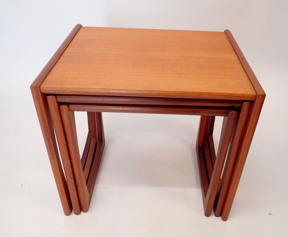 A nest of three G plan teak occasional tables, 53 x 43cm - Image 2 of 3