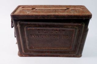 A WWII ammunition box CAL - 30MI, 27cm wide