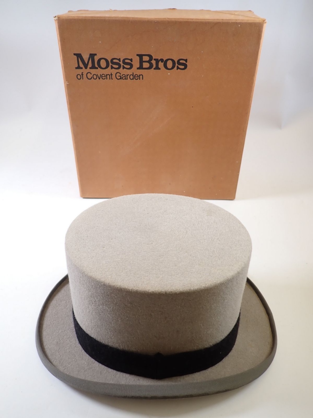 A Moss Bros. grey top hat in box, size 7 - Image 2 of 4