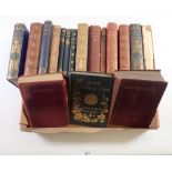 A group of 19th century poetry books - some leather bound