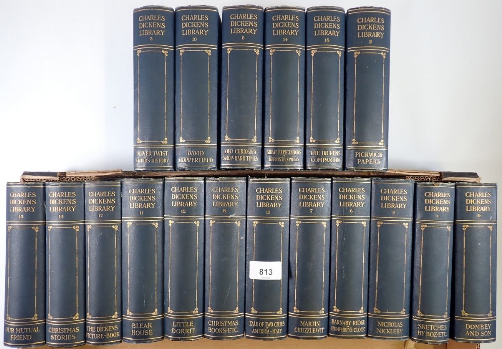 A set of Charles Dickens illustrated by Harry Furnis - eighteen volumes