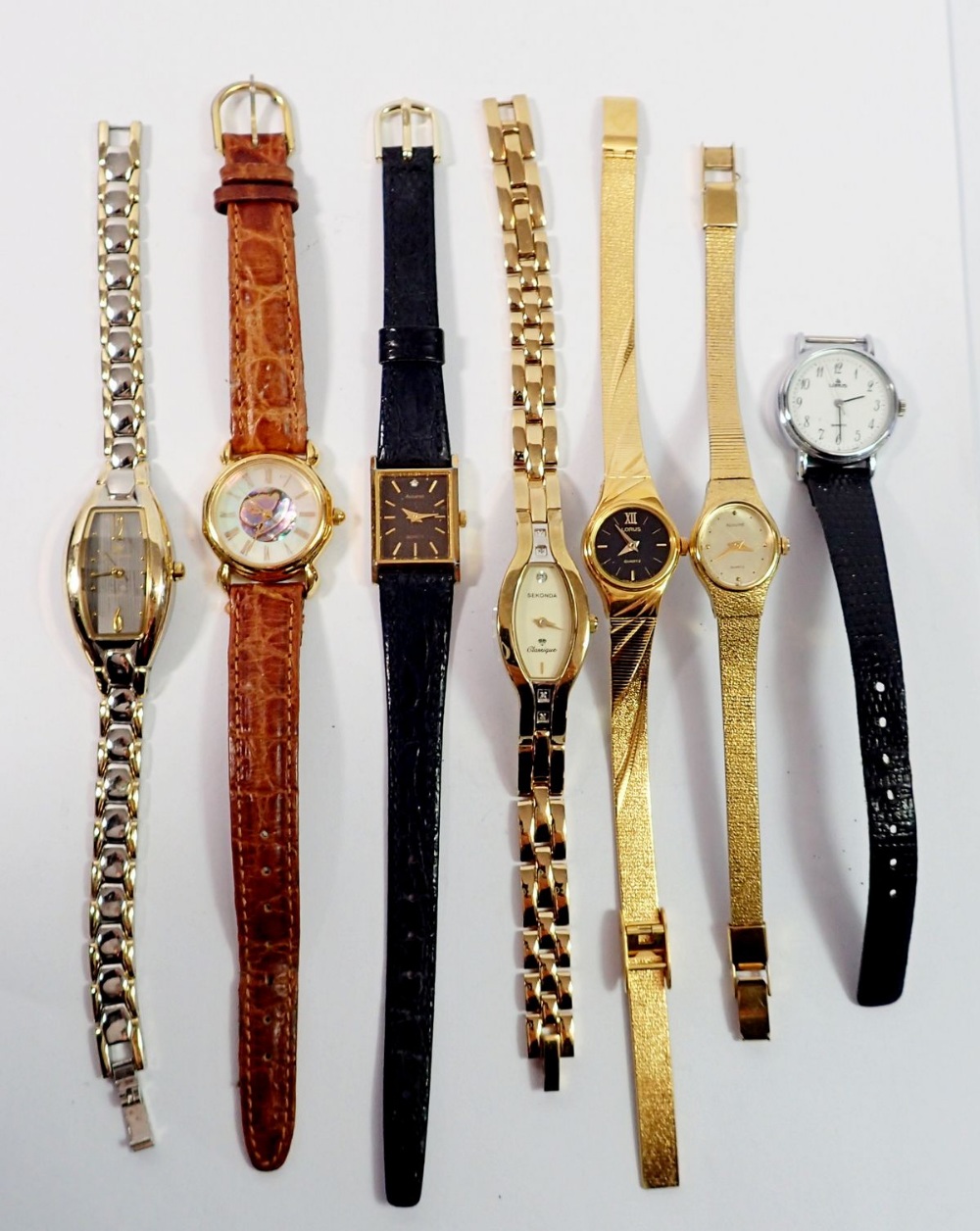 A group of ladies wristwatches including Sekonda, Accurist etc.