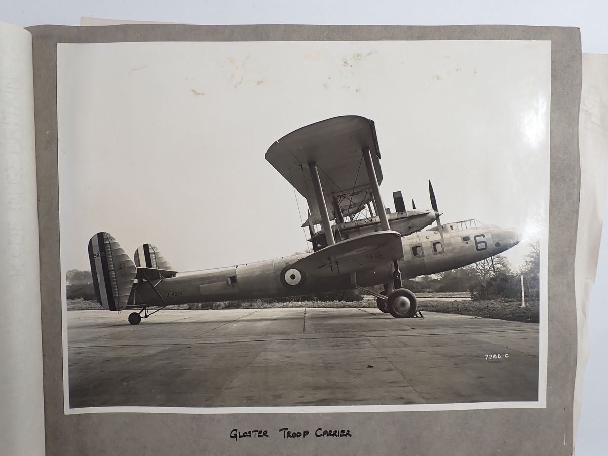 An interesting album of early aeroplane and gilding photographs circa 1930's, including - Image 14 of 15