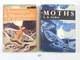 The New Naturalist - two volumes Moths first edition and Mountains and Moorland