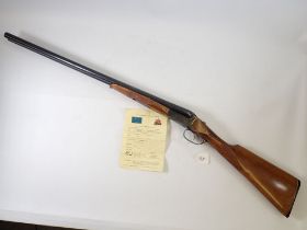 A deactivated Baikal 12 bore side by side shotgun 27.5cm barrel, Serial No. 32512, with deactivation