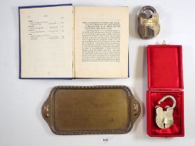 A group of items relating to India and Sir Harry Haig including book of speeches, two silver