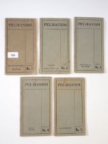 Pelmanism, five booklets, Nos 1 to 5 published by The Pitman Institute