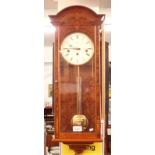 A Corinth Vienna style yew wall clock, 66cm