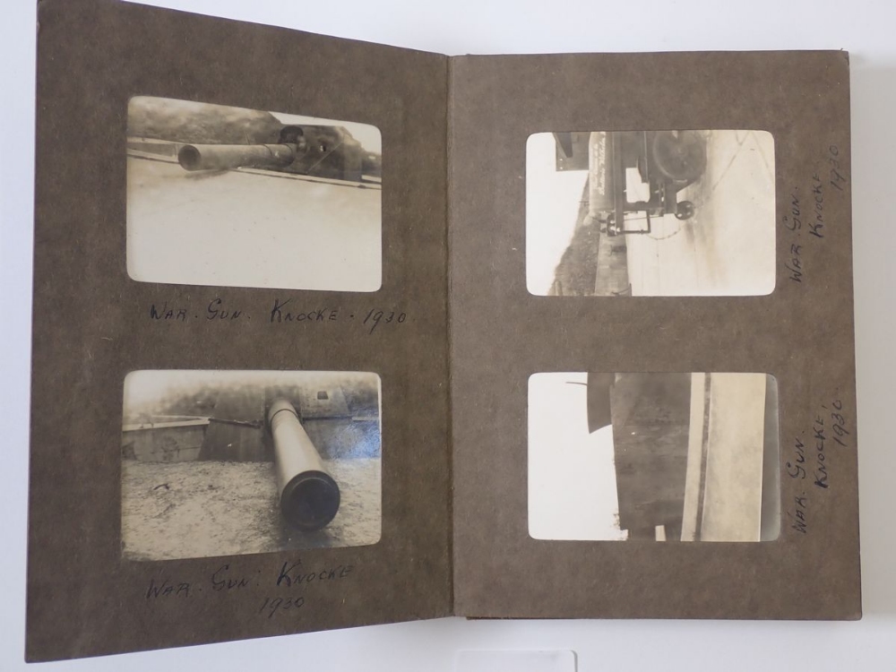A 1930's small photograph album containing 60 black and white images of family trips to Ypres, - Image 2 of 2