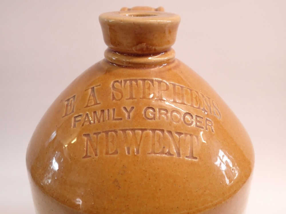 A stoneware flagon for E A Stephens family Grocer, Newent - Image 2 of 2