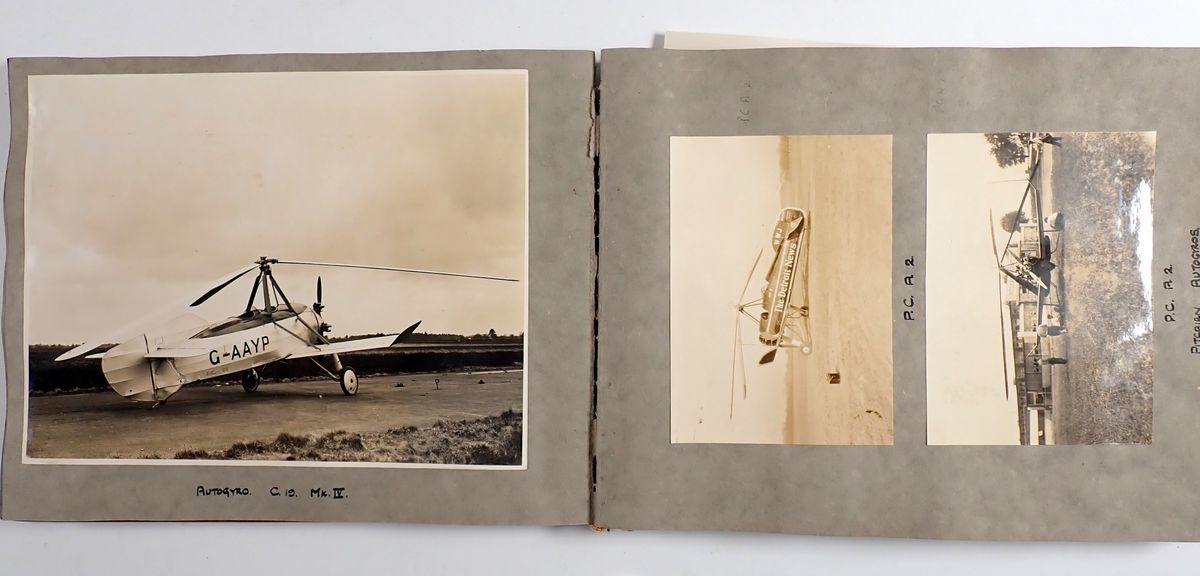 An interesting album of early aeroplane and gilding photographs circa 1930's, including - Bild 13 aus 15