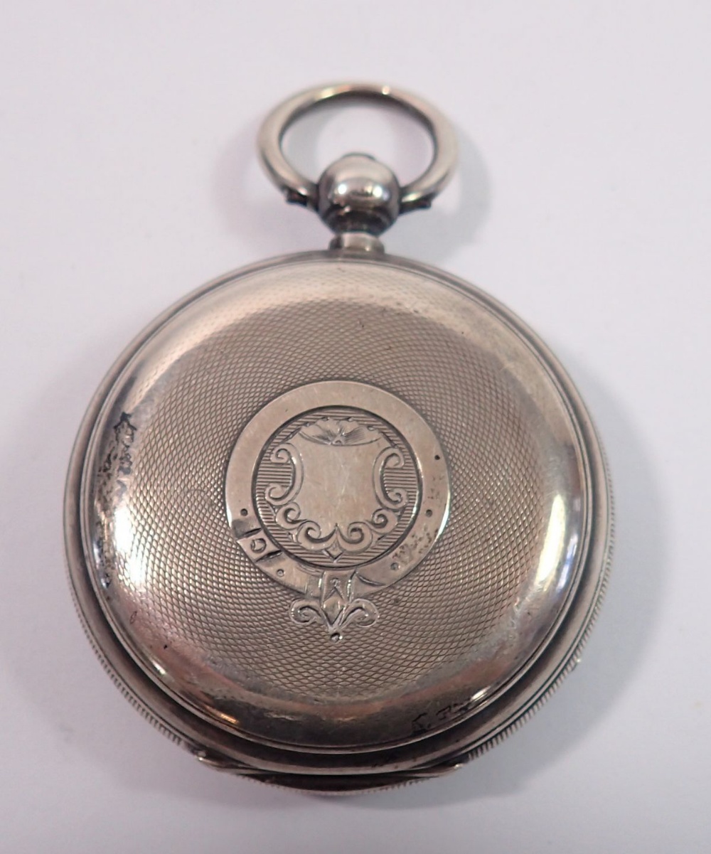 A silver pocket watch - Bild 3 aus 3
