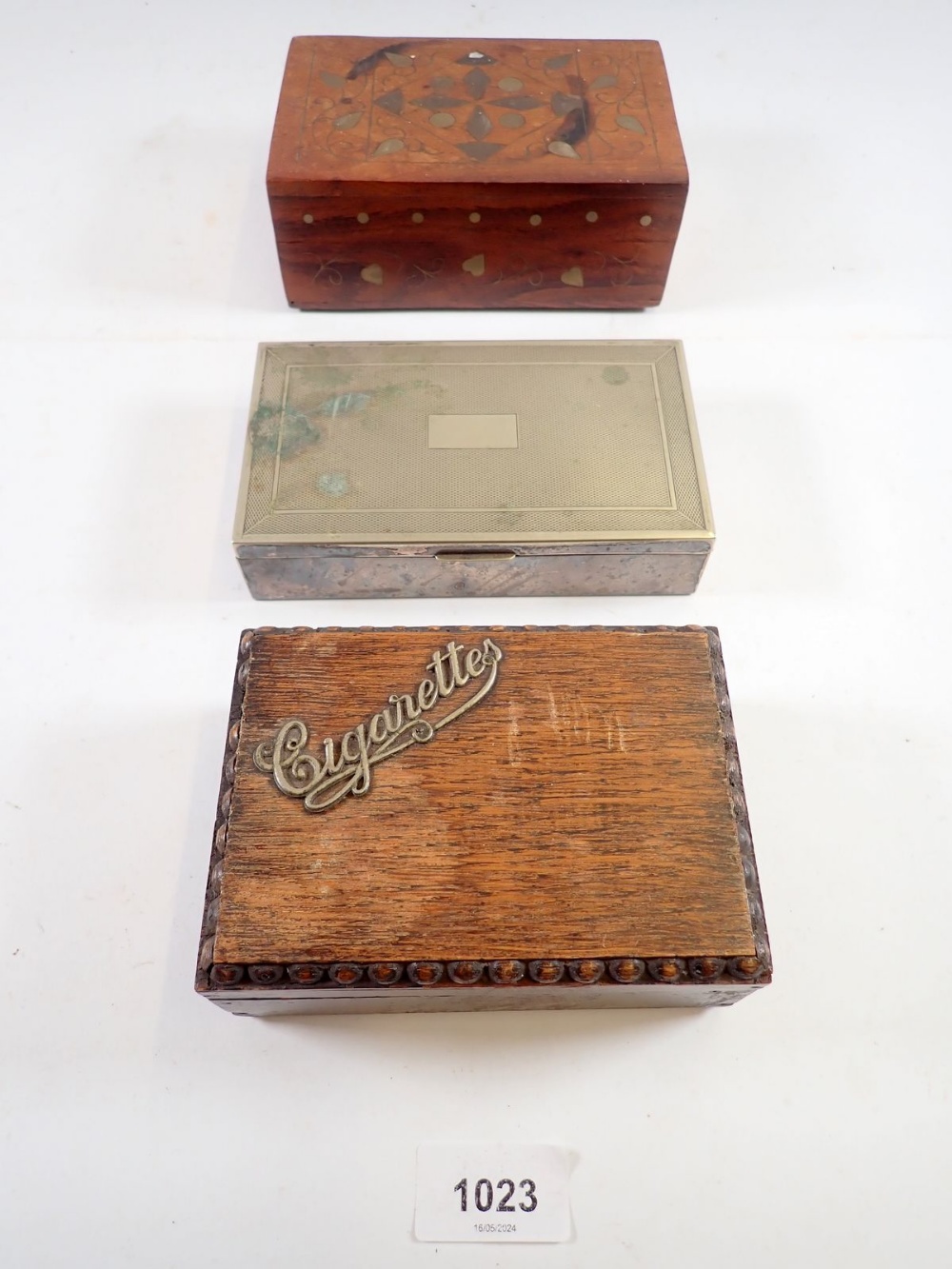 Four various boxes, largest 17cm wide - Image 2 of 2