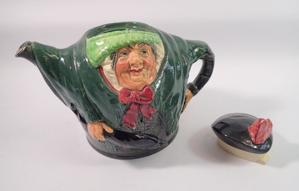 A Doulton large Sairey Gamp teapot, 18cm tall - Image 2 of 4