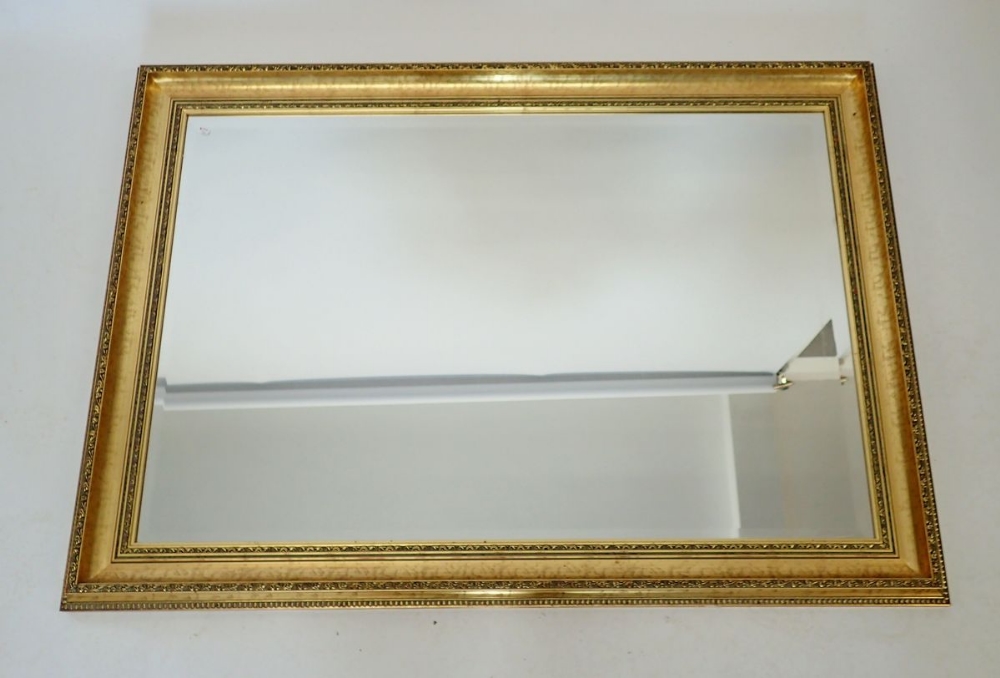A large gilt frame mirror, 77 x 106cm