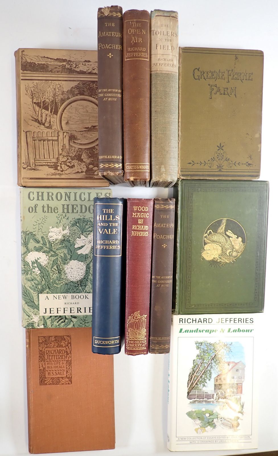 A group of books by Richard Jefferies including some first editions