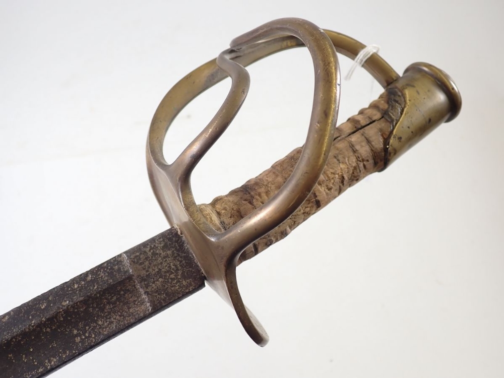An American US cavalry sword with brass hilt - Bild 4 aus 4