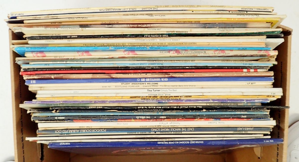 A box of pop and rock records including Barbara Streisand, Status Quo, Tina Turner etc. - Image 2 of 2