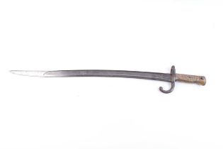 French M1866 Chassepot bayonet, numbered 31365