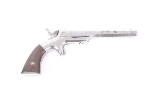 (S58) .32(rf) Allen & Wheelock single-shot pistol, 5 ins octagonal barrel stamped at the breech with